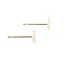 Clou d'oreille disque 6mm - Acier Inox 304 doré x 4pcs