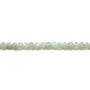 Jade nature rondelle facette 2x3mm x 40cm