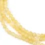 Jade lemon rondelle 4x6mm x 40cm