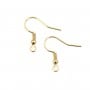 Gancho con resorte de bola 20mm - Acero inoxidable 304 chapado en oro x 4pcs