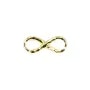 Intercalaire l'infini  dorée sur laiton 5.5x14mm x 5pcs