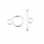 Argent 925 Fermoir Toggle OT  9mm x 1pc