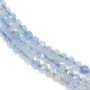 Aigue marine ronde facette 2mm x 40cm