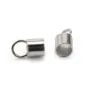 Embouts  pour cordon 3 mm argent 925 Rhodié  x 4pcs