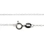Chaîne maille anneau ovale en Argent 925 rhodié x 45cm
