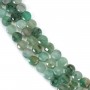 Multicolored tourmaline, in round and flat faceted shape, 4mm x 40cm