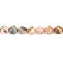 Rhodochrosite ronde 6-6.5mm qualité B x 39cm