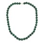 Collar de malaquita redonda 8mm x 1ud