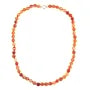 Round Carnelian necklace 6mm x 1pc