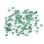 Cabochon d'émeraude de couleur verte, de forme ronde x1pc