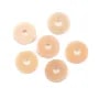 Cabochon Pierre de lune orange donut 10mm x 1pc