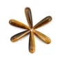 Oeil de tigre goutte semi percé 7x23mm x 1pc