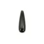Obsidian drop half drilled 7x23mm x 1pc