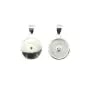 Ciondolo per ciambella cabochon da 10 mm - ossido di zirconio e argento 925 x 1 pz