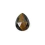 Cabochão de olho de tigre facetado 8x10mm x 1pc