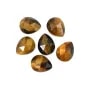 Cabochon Oeil de tigre goutte facetté 8x10mm x 1pc