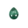 Malaquita cabujón gota 8x10mm x 1pc