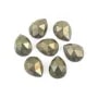 Cabochon Pyrite goutte facetté 8x10mm x 1pc