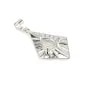Diamond pendant for cabochon drop 8x10mm - Silver plated x 1pc