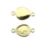 Espaçador para cabochão 8x10mm - Ouro x 1pc