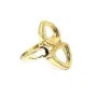 Bague réglable pour cabochon goutte & triangle - Doré x 1pc