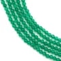 Agate vert ronde 2mm x 40cm