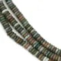 Agata india roundel heishi 2x6mm x 39cm