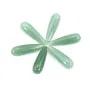 Aventurine goutte semi percé 7x23mm x 1pc
