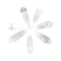Cristal de rocha gota semi-perfurada 7x23mm x 1pc