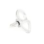 Adjustable ring for cabochon drop & triangle - Silver 925 x 1pc