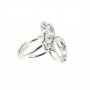 Anello regolabile per cabochon rotondo da 6 e 10 mm - Argento x 1 pz
