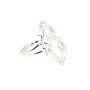 Anillo ajustable para cabujón redondo 6 & 10mm - Plata 925 x 1pc