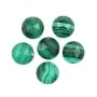 Malachite sfaccettata rotonda cabochon 10 mm x 1 pz