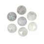 Labradorite sfaccettata rotonda cabochon 10 mm x 1 pz