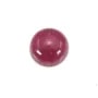 Cabochão redondo de turmalina rosa 4 mm x 1 unidade
