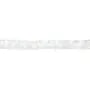 Cristal de roche rond plat facette 6mm x 40cm