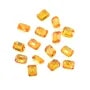 Saphir orange à sertir, taille émeraude rectangle 3.5x4.7mm x 1pc