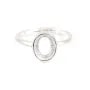 Anello regolabile per cabochon ovale 6,4x8,5 mm - Argento 925 x 1 pezzo