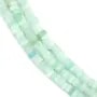 Amazonite rondelle carré 2x4mm x 39cm