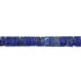 Lapis Lazuli matt runde heishi 1-2x4mm x 39cm