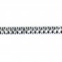 Hématite argenté rondelle carré facetté 2x4mm x 40cm