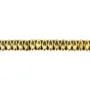 Hématite doré rondelle carré facetté 2x4mm x 40cm
