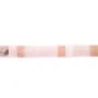 Opale rose rondelle heishi 2x3mm x 39cm