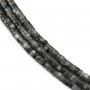 Arandela Larvikite heishi 2x4mm x 38cm
