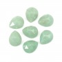 Avventurina sfaccettata goccia cabochon 8x10mm x 1pc