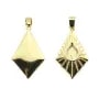 Pendentif losange pour cabochon goutte 8x10mm - Doré x 1pc