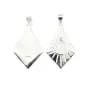Ciondolo con diamante per goccia cabochon 8x10mm - Argento 925 x 1pc
