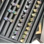 Bague réglable pour cabochon goutte & triangle - Doré x 1pc