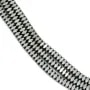 Hématite rondelle carré facetté 1.2x2mm x 39cm
