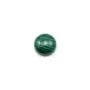 Cabochon malachite rond 4mm  x 1pc